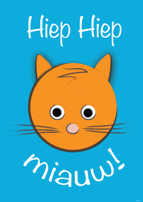 zoe-t poes hiep hiep miauw - Verjaardagskaarten Verjaardagskaarten - zoe-t poes hiep hiep miauw