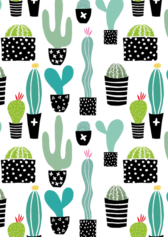 Cactissimo “Cactus patroon“ - Vriendschap kaarten Vriendschap kaarten - Cactissimo “Cactus patroon“