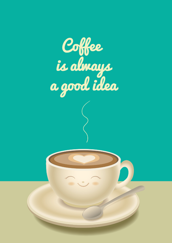 Koffie afspreken - TW - Vriendschap kaarten Vriendschap kaarten - Koffie afspreken - TW
