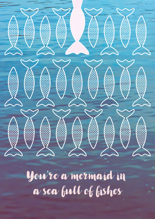 Vriendschap kaarten - Mermaid kaart voor jouw speciale vriendin