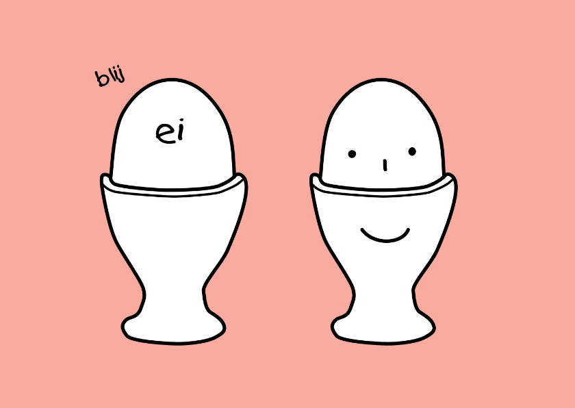 Vriendschap kaart illustraties eitjes - Vriendschap kaarten Vriendschap kaarten - Vriendschap kaart illustraties eitjes