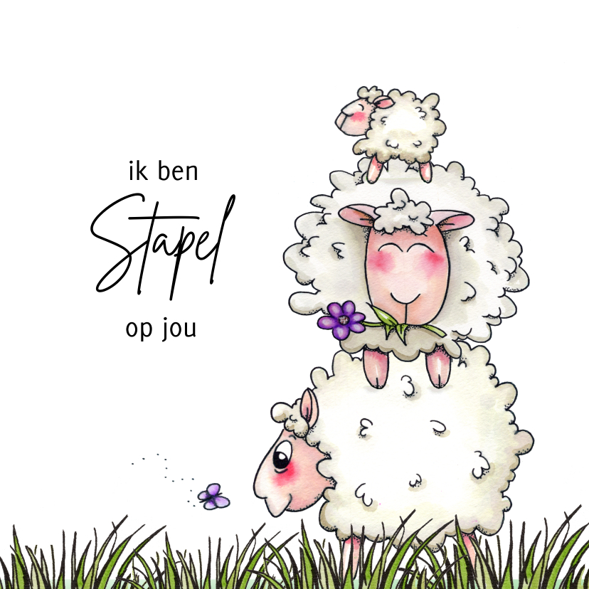 vriendschap kaarten stapel schapen - Vriendschap kaarten Vriendschap kaarten - vriendschap kaarten stapel schapen