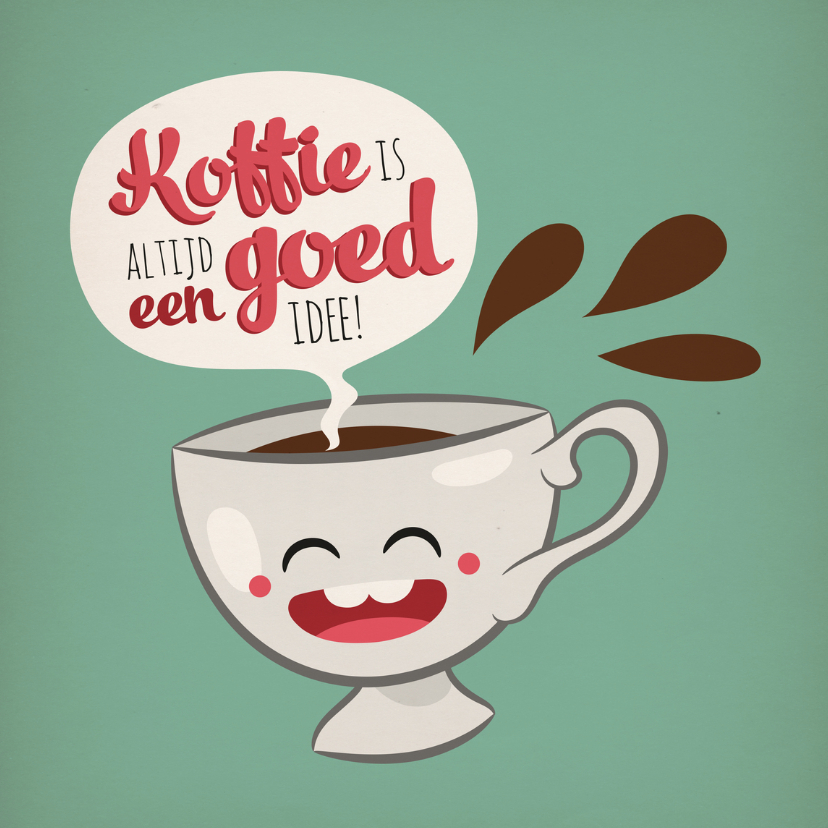 Vriendschap koffie kopje - Vriendschap kaarten Vriendschap kaarten - Vriendschap koffie kopje