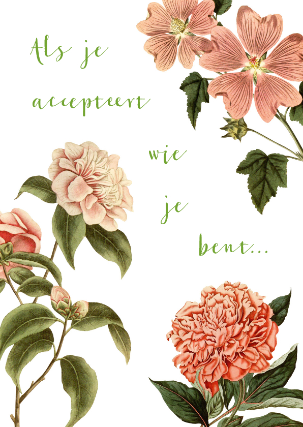 Wenskaarten - Als je accepteert wie je bent