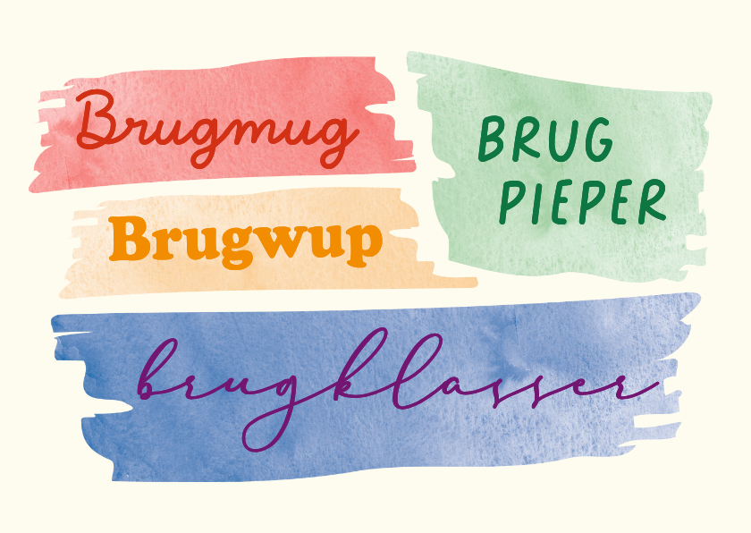 Wenskaarten - Brugmug of brugwup