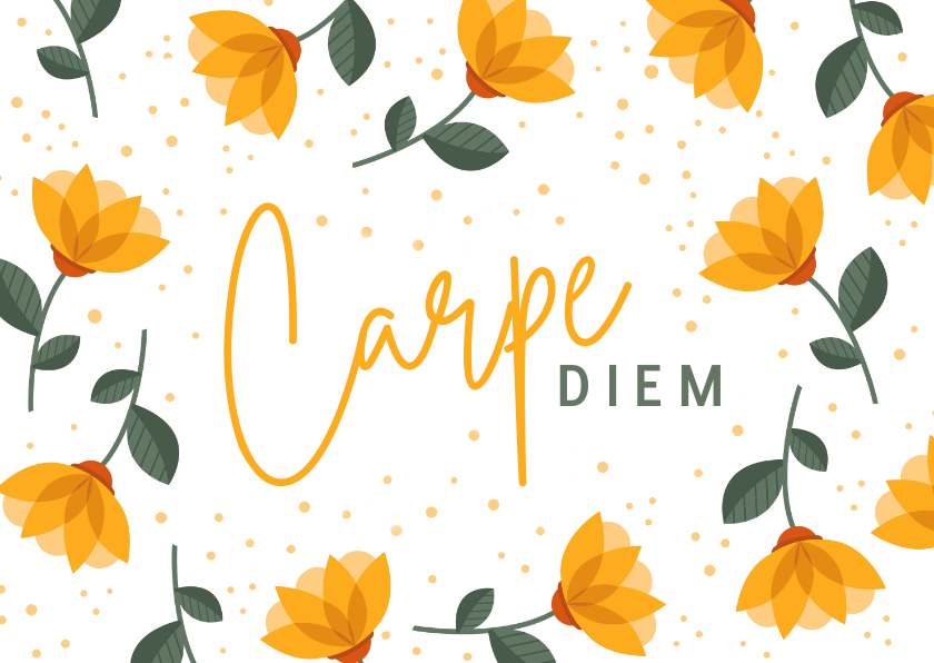 Wenskaarten - Carpe diem wenskaart