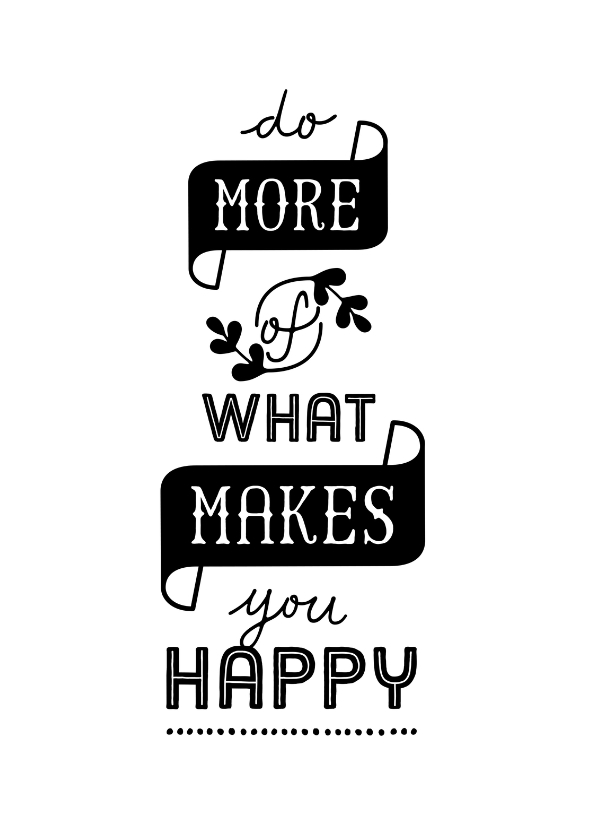 Wenskaarten - Coachingskaart do more of what makes you happy