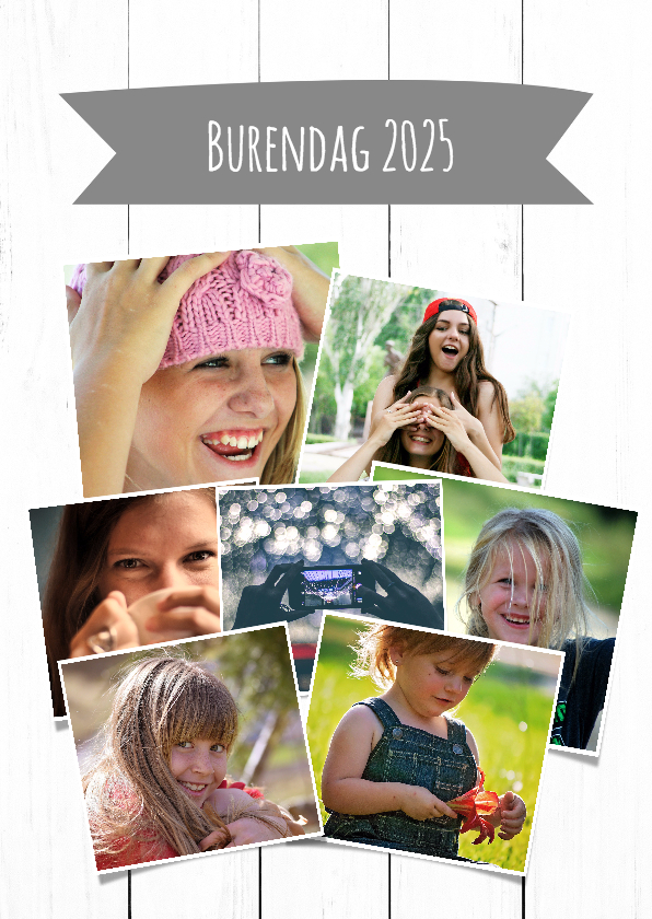 Wenskaarten - Collage kaart burendag - DH