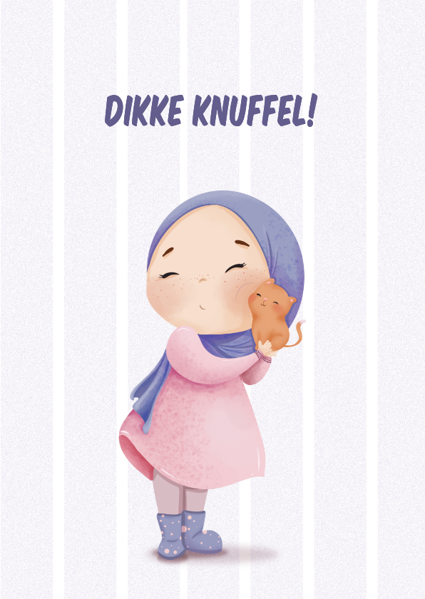 Wenskaarten - Dikke Knuffel | Lief kaartje voor een vriendin of zus
