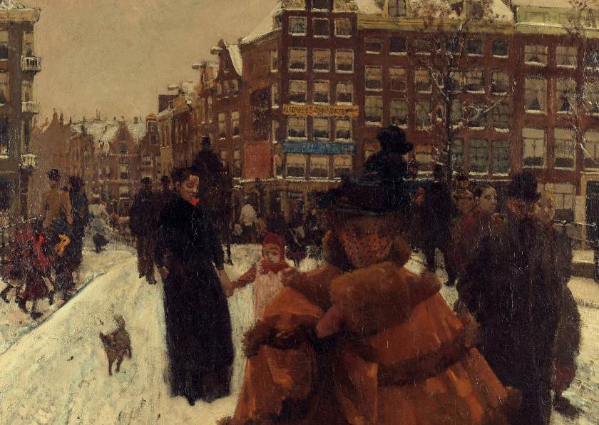 George Breitner. Stadsgezicht in Amsterdam - Wenskaarten Wenskaarten - George Breitner. Stadsgezicht in Amsterdam