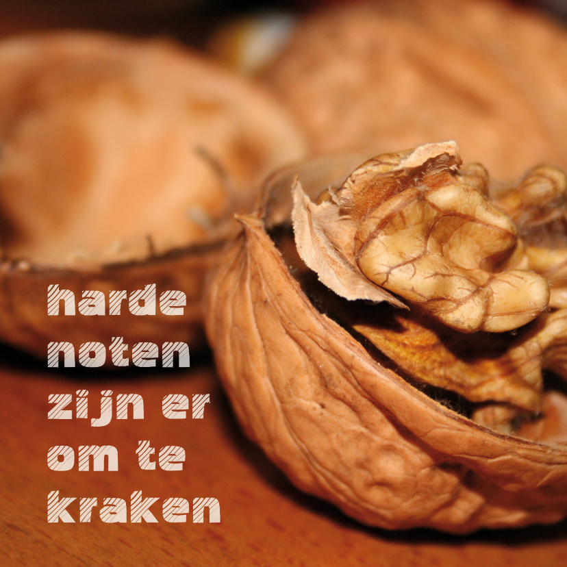 Wenskaarten - Harde noten