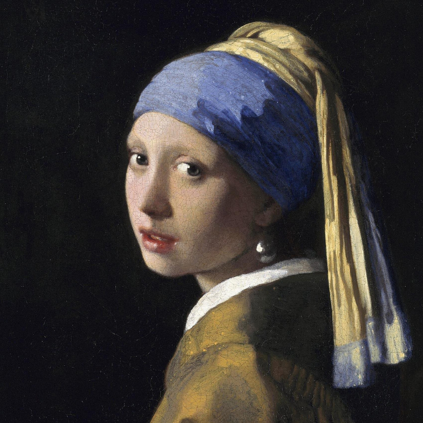 Wenskaarten - Johannes Vermeer. Het meisje met de parel