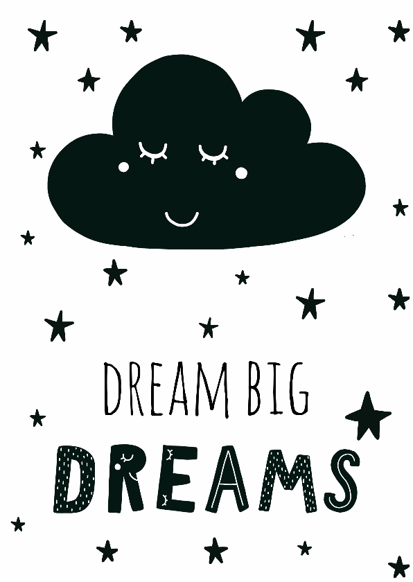 Wenskaarten - Kaart "Dream big dreams" - WW