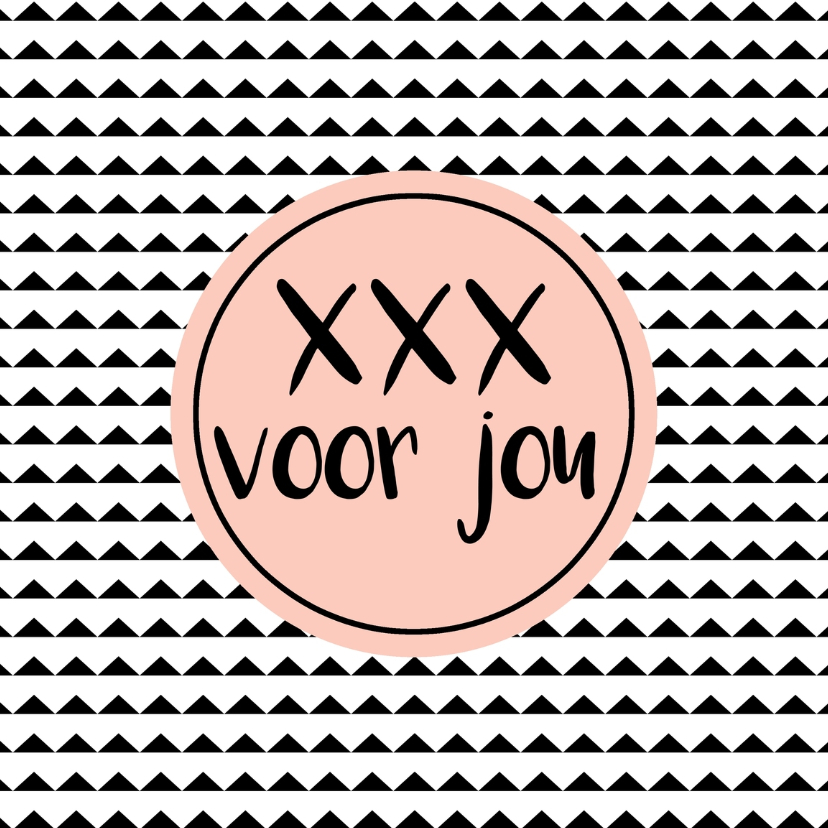 Wenskaarten - Kaart "xxx voor jou" - WW