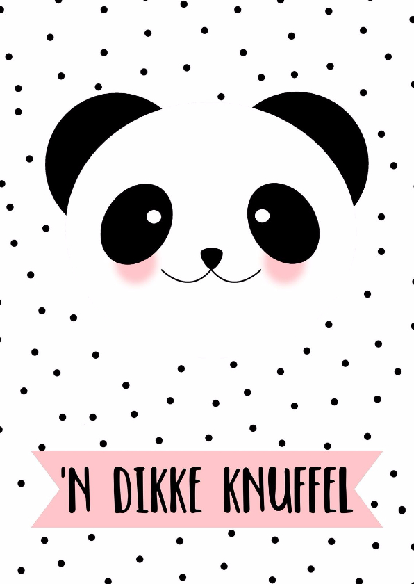 Wenskaarten - Knuffel Panda - WW