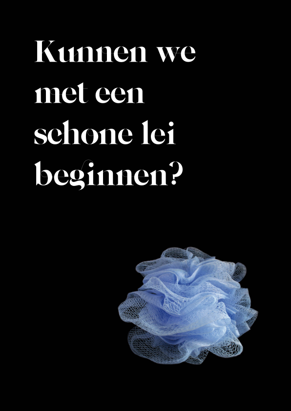 Wenskaarten - kunnen we met een schone lei beginnen