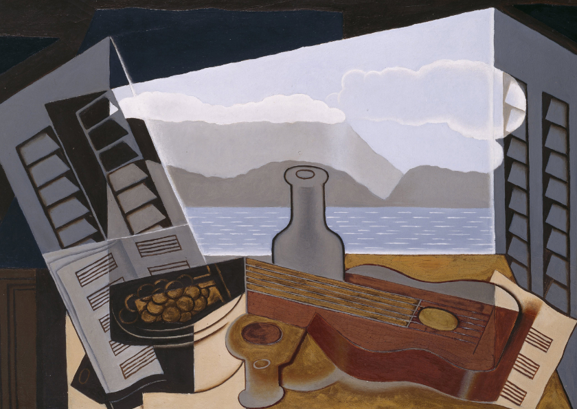 Kunst Juan Gris. Het open venster - Wenskaarten Wenskaarten - Kunst Juan Gris. Het open venster