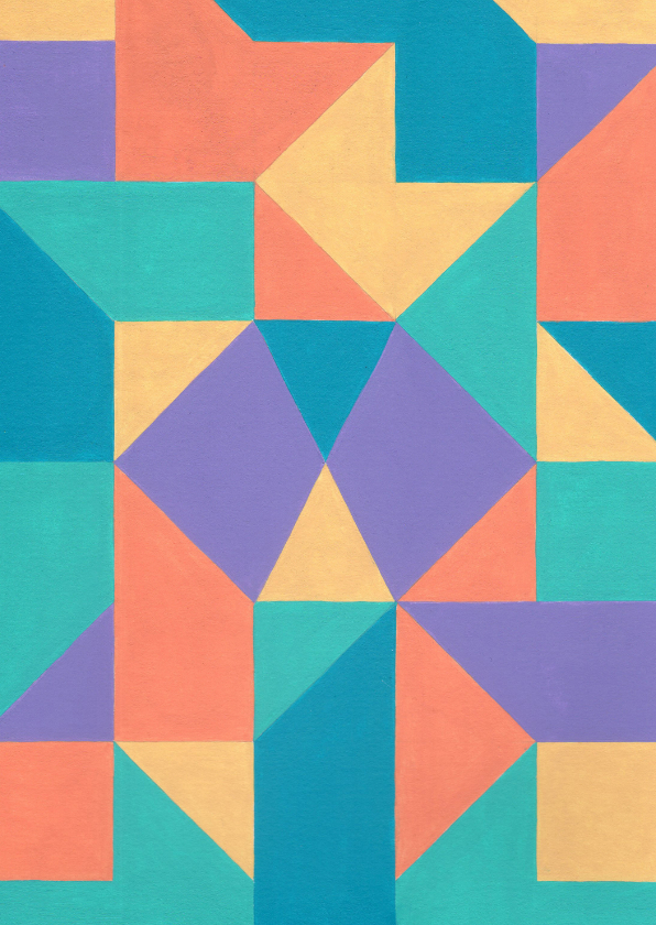 Wenskaarten - Kunstkaart - Geometrische abstractie | 1