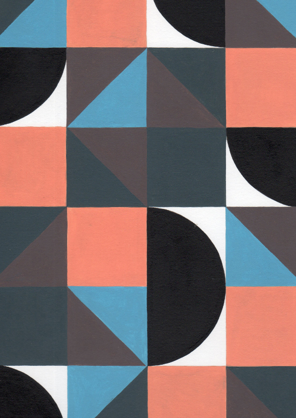 Wenskaarten - Kunstkaart - Geometrische abstractie | 2