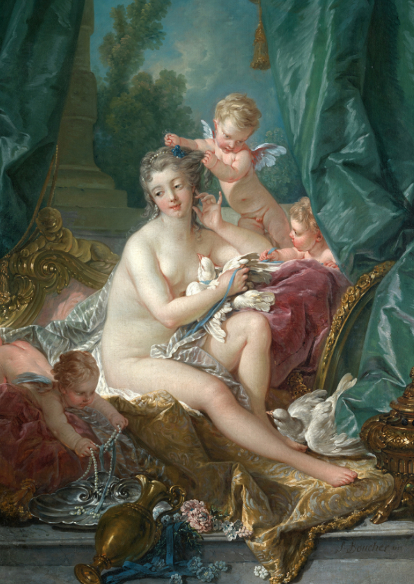 Wenskaarten - Kunstkaart van Fracois Boucher. Venus