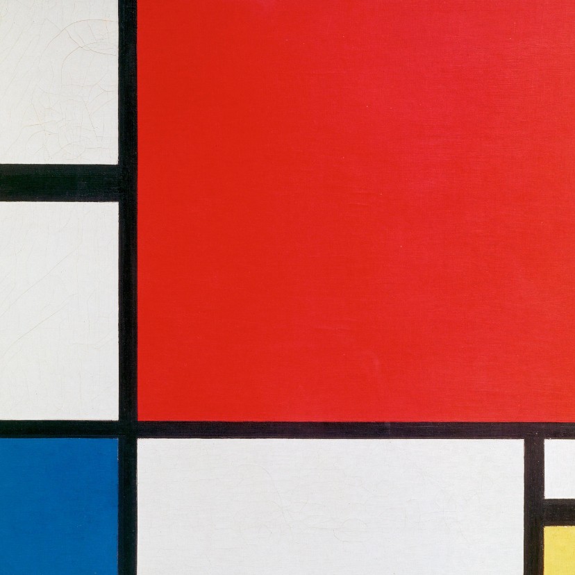 Wenskaarten - Kunstkaart van Piet Mondriaan. Compositie