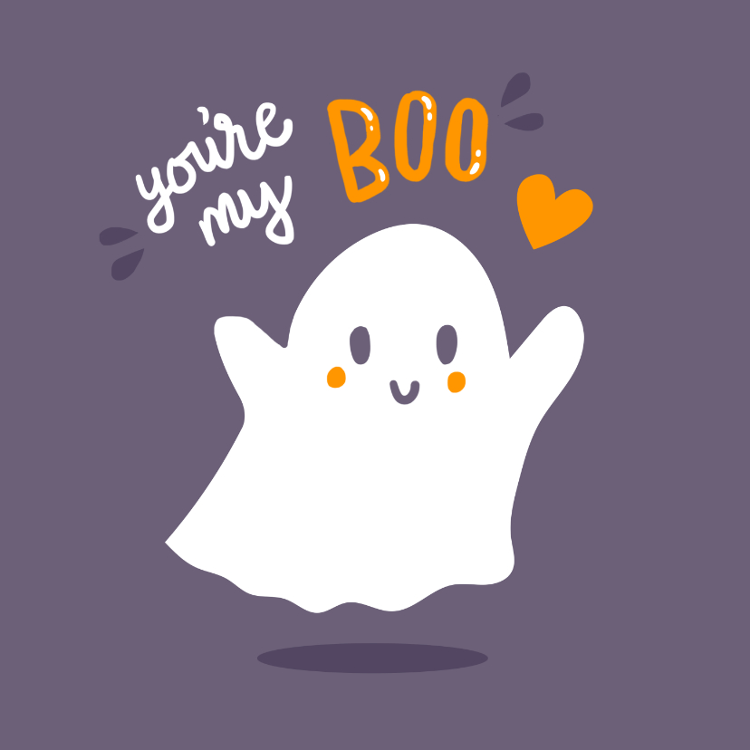 Liefde kaart my boo - Wenskaarten Wenskaarten - Liefde kaart my boo