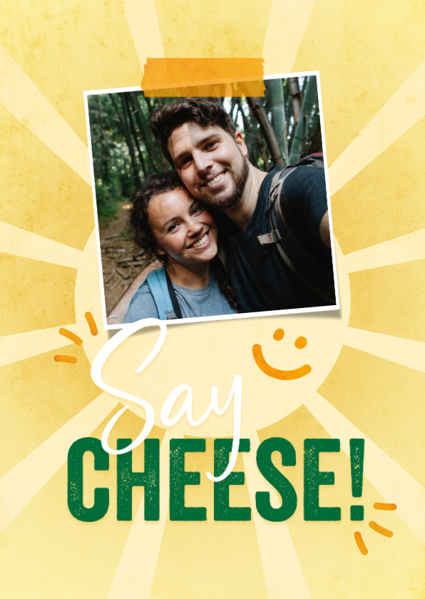 Wenskaarten - Maaslander fotokaart say cheese