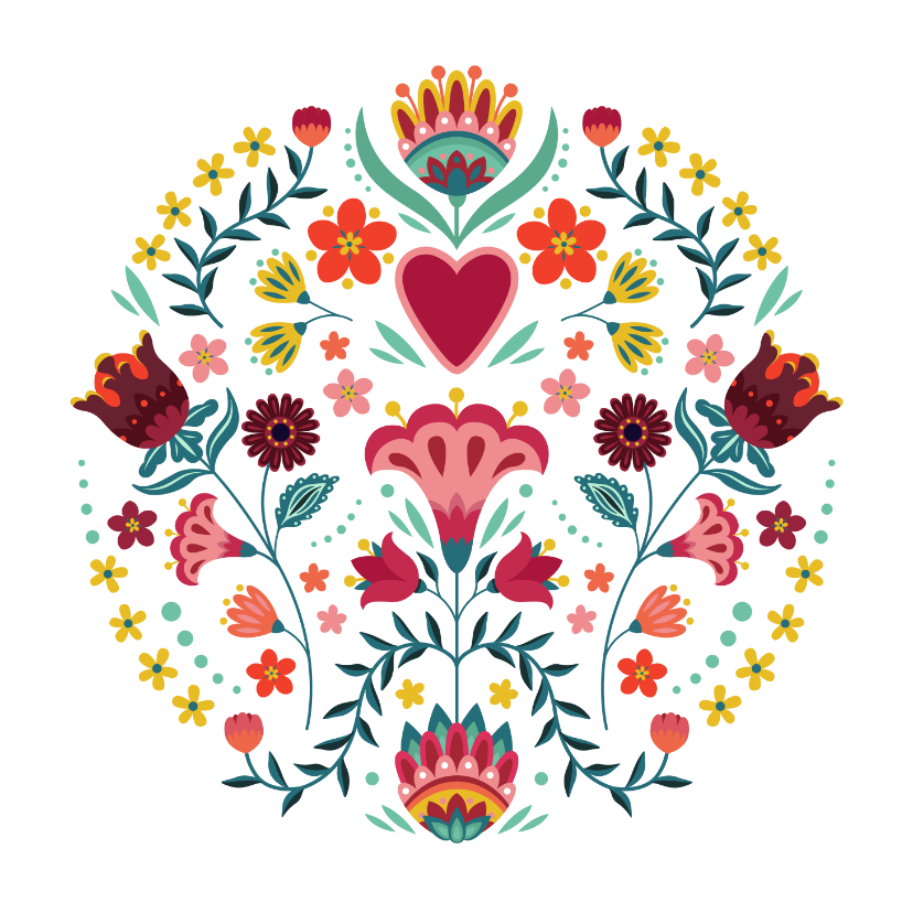 Wenskaarten - Mooie en kleurrijke bloemenkaart