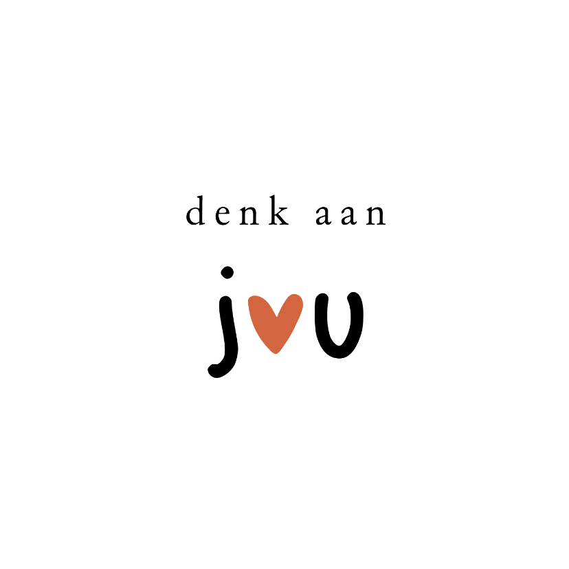 Nierstichting Denk aan jou met rood hartje - Wenskaarten Wenskaarten - Nierstichting Denk aan jou met rood hartje