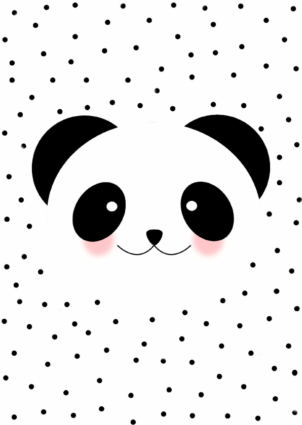 Panda kaartje - WW - Wenskaarten Wenskaarten - Panda kaartje - WW