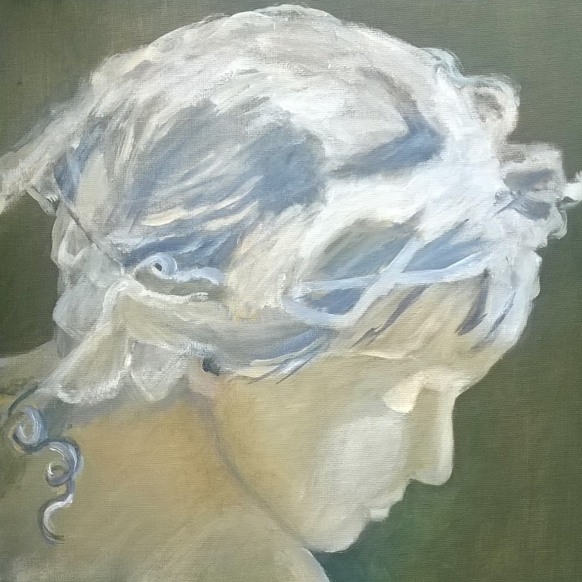 Wenskaarten - Stijlvolle schilderij van een vrouw
