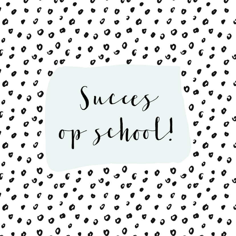 Succes kaart stippen Aanpasbare kleur - WW - Wenskaarten Wenskaarten - Succes kaart stippen Aanpasbare kleur - WW