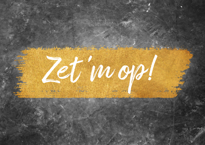 Succes met beton en goudlook en typografie - Wenskaarten Wenskaarten - Succes met beton en goudlook en typografie
