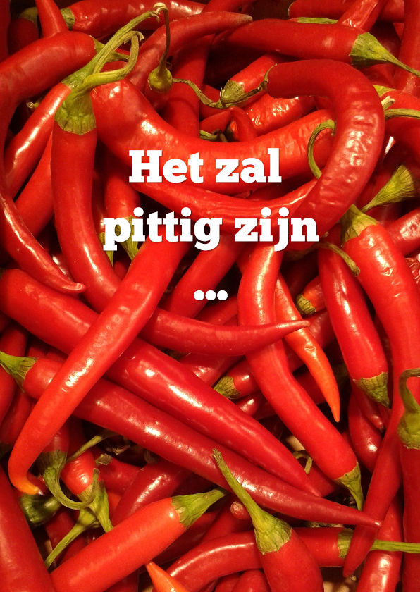 Succes Pittige Pepers - Wenskaarten Wenskaarten - Succes Pittige Pepers
