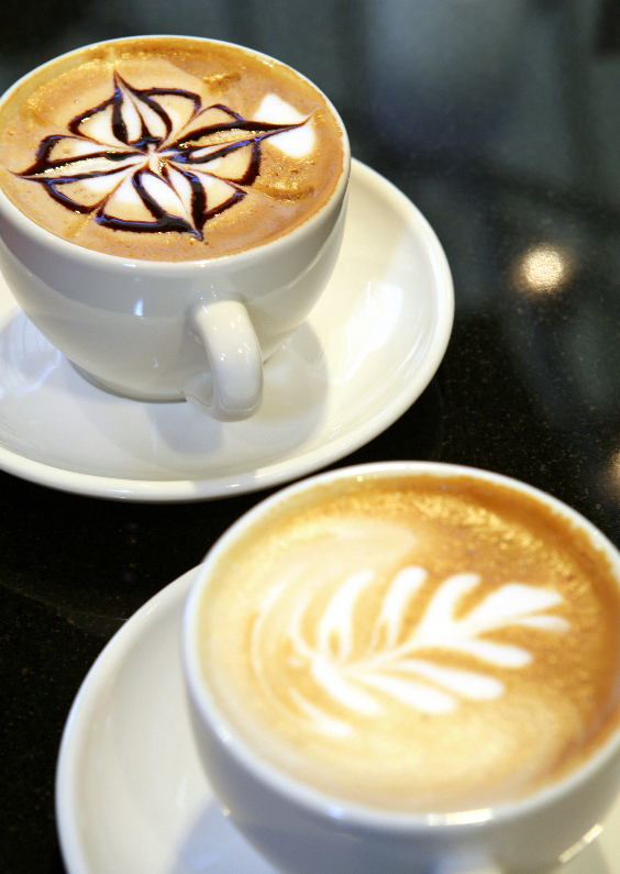Wenskaarten - Twee kopjes koffie - Cappuccino