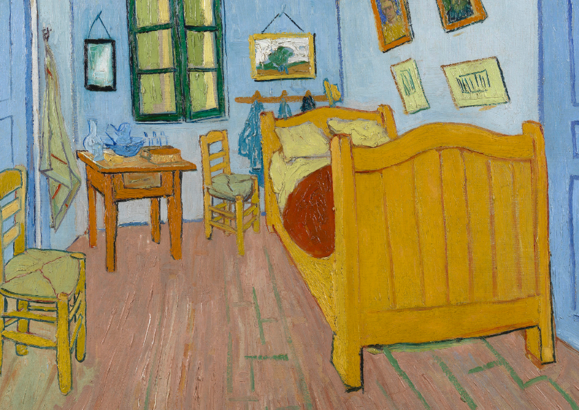 Vincent van Gogh. De slaapkamer - Wenskaarten Wenskaarten - Vincent van Gogh. De slaapkamer
