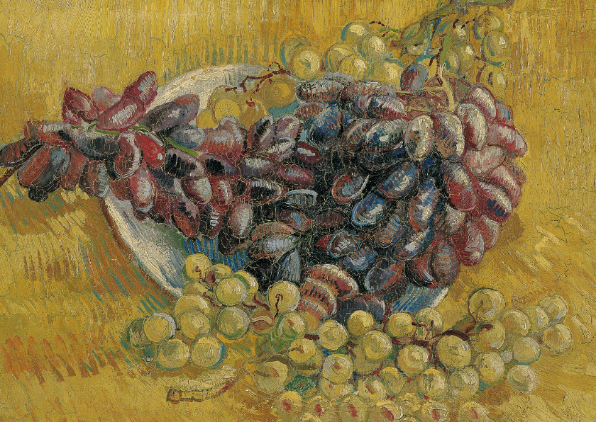 Wenskaarten - Vincent van Gogh. Stilleven met druiven