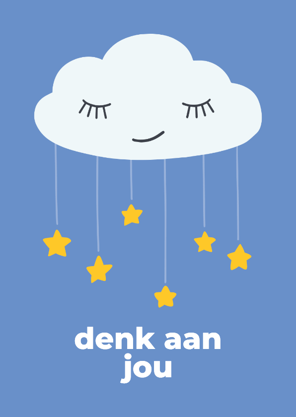 Wenskaart 'denk aan jou' Ronald McDonald Kinderfonds - Wenskaarten Wenskaarten - Wenskaart 'denk aan jou' Ronald McDonald Kinderfonds