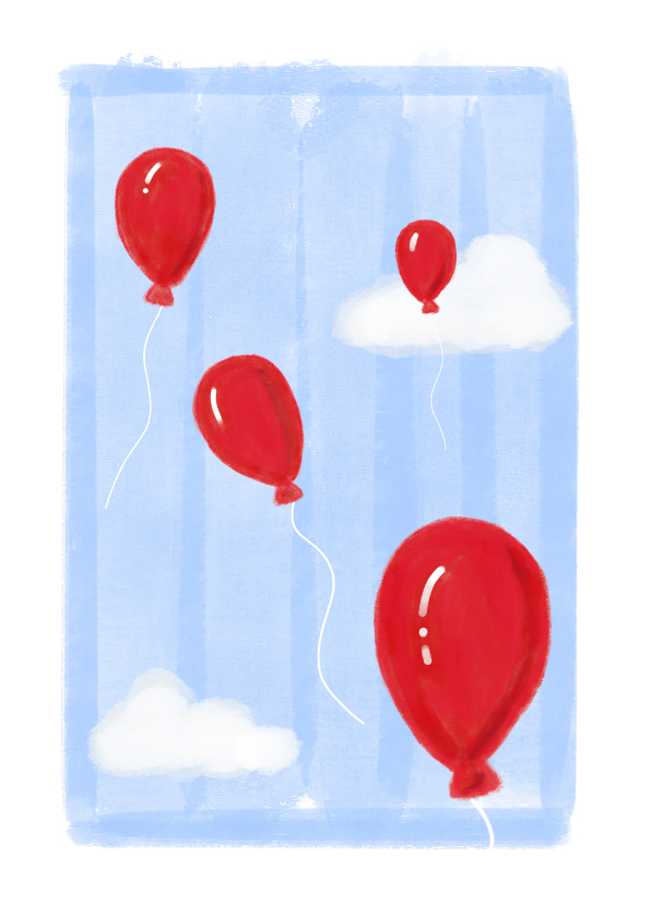 Wenskaarten - Wenskaart Duchenne Parent Project ballonnen