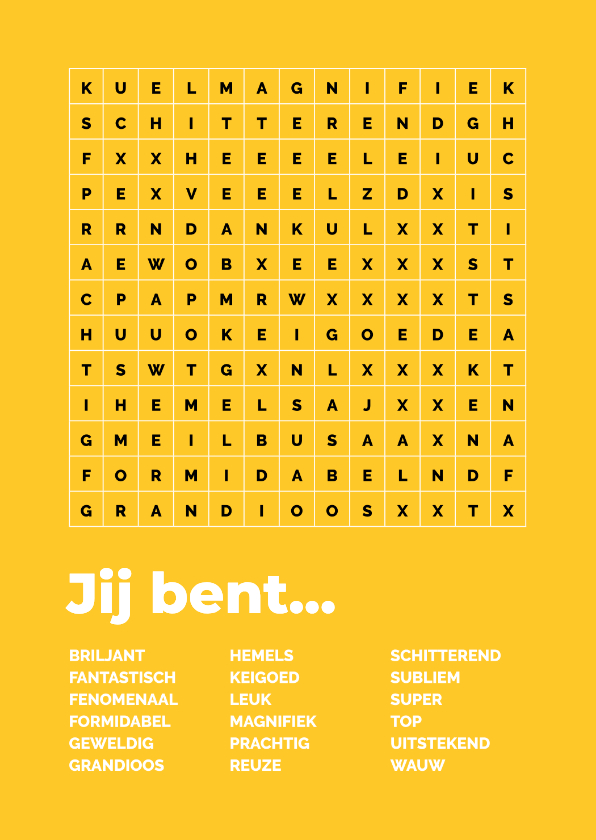 Wenskaart 'jij bent...' Ronald McDonald Huis Nederland - Wenskaarten Wenskaarten - Wenskaart 'jij bent...' Ronald McDonald Huis Nederland