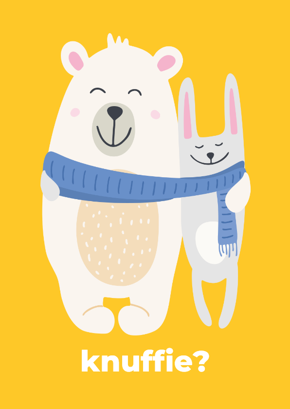 Wenskaart 'knuffie' Ronald McDonald Kinderfonds - Wenskaarten Wenskaarten - Wenskaart 'knuffie' Ronald McDonald Kinderfonds