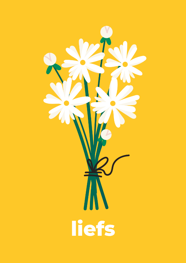 Wenskaart 'liefs' Ronald McDonald Kinderfonds - Wenskaarten Wenskaarten - Wenskaart 'liefs' Ronald McDonald Kinderfonds