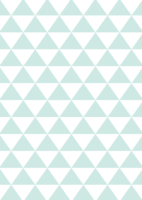 Wenskaarten - Wenskaart met inkleurbaar driehoekjes patroon
