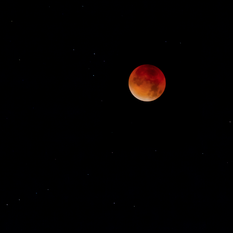 Wenskaarten - Wenskaart met maansverduistering