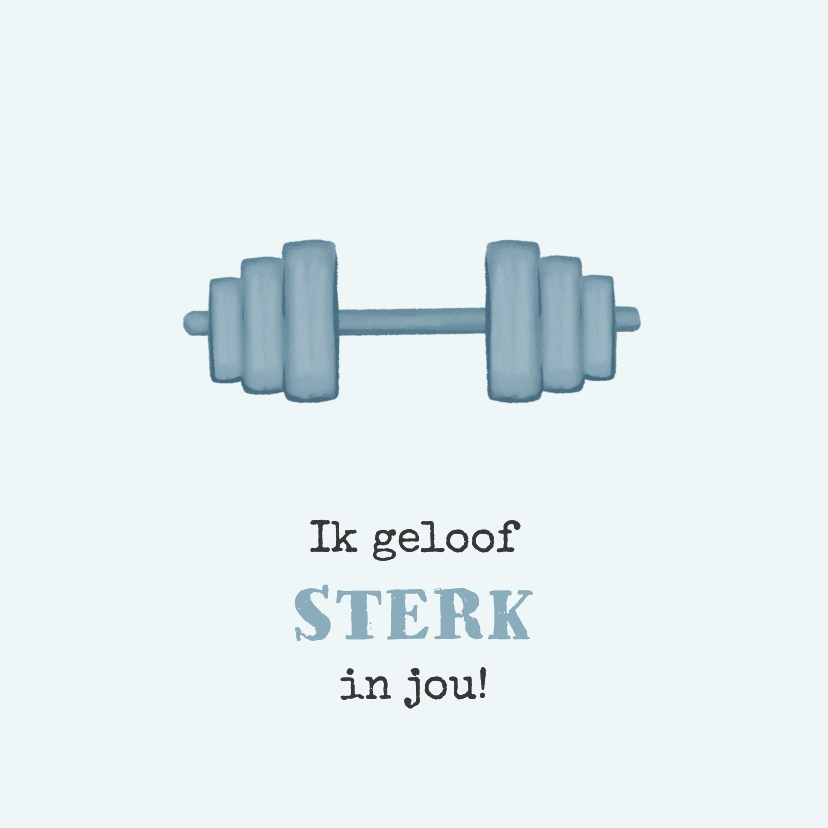 Wenskaart sport motiverend fitness trots - Wenskaarten Wenskaarten - Wenskaart sport motiverend fitness trots