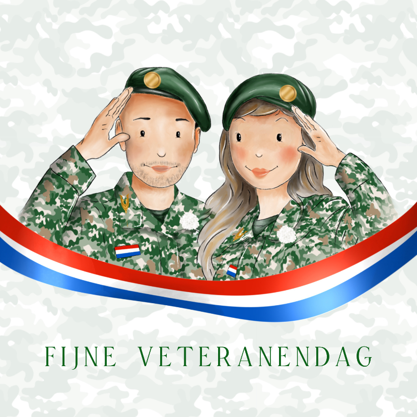 Wenskaarten - Wenskaart veteranendag