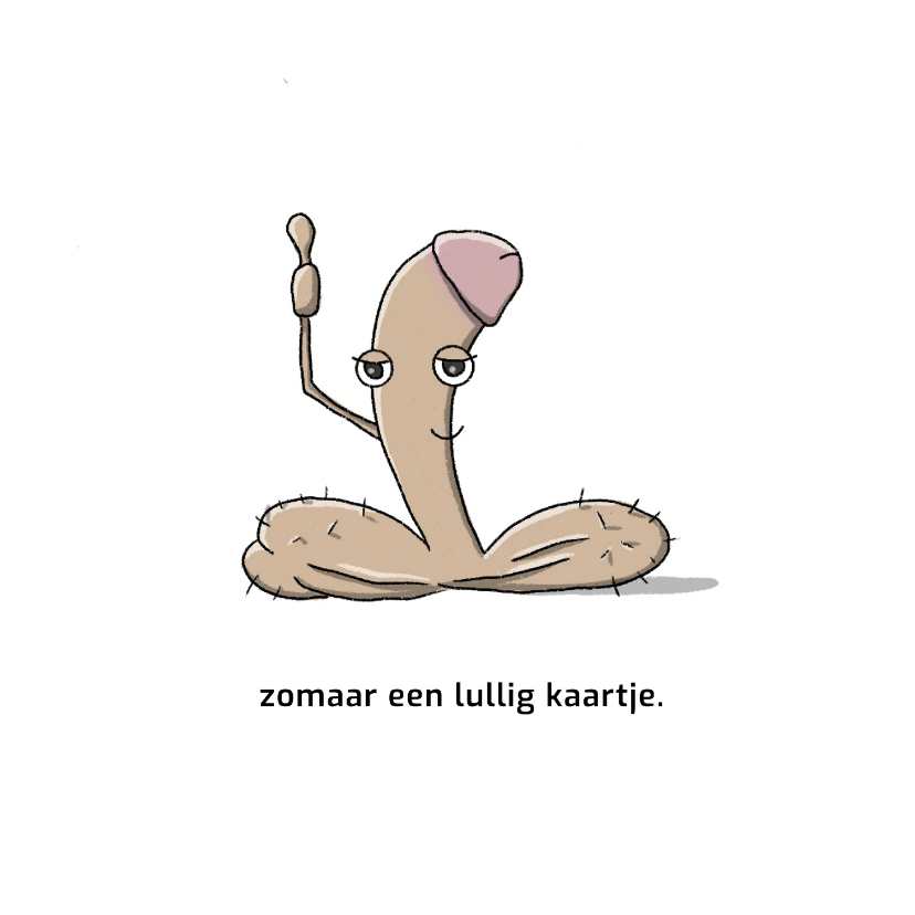 Wenskaarten - Wenskaart zomaar lullig kaart