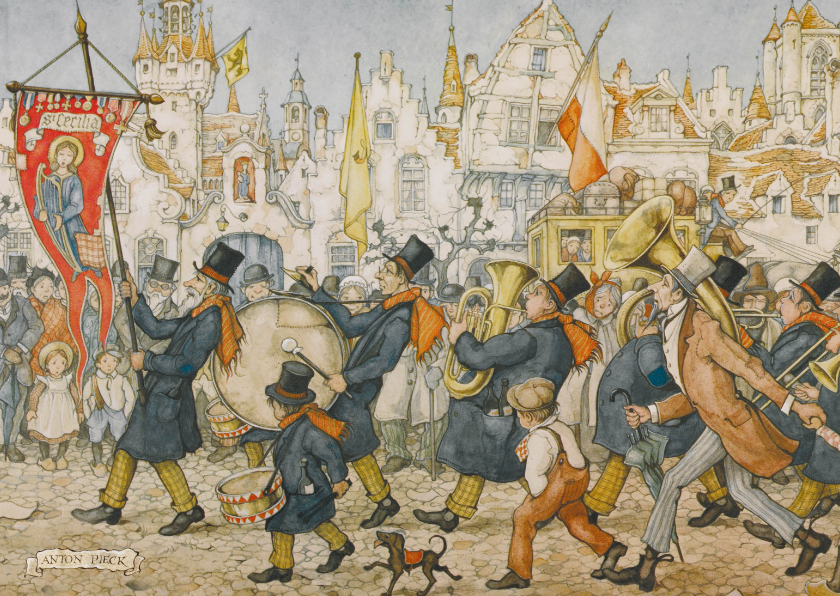 Wenskaarten - Wenskaartje de fanfare speelt speciaal voor jou!