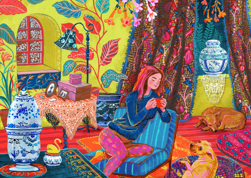 Wenskaarten - Zomaar gezellig bij jezelf zijn