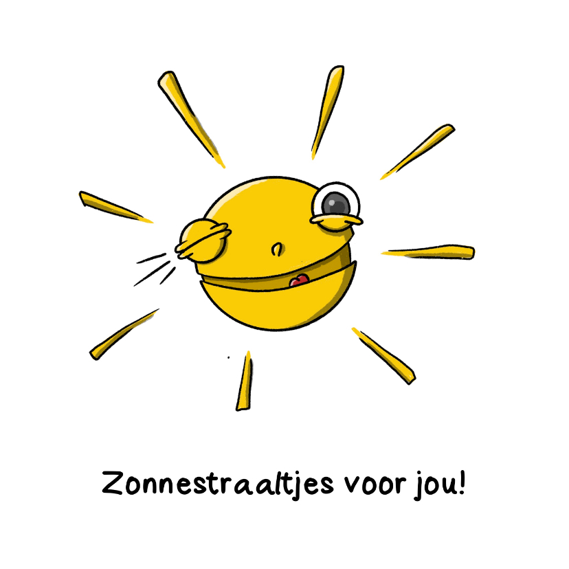 Wenskaarten - Zomaar zonnestraaltjes voor jou kaart